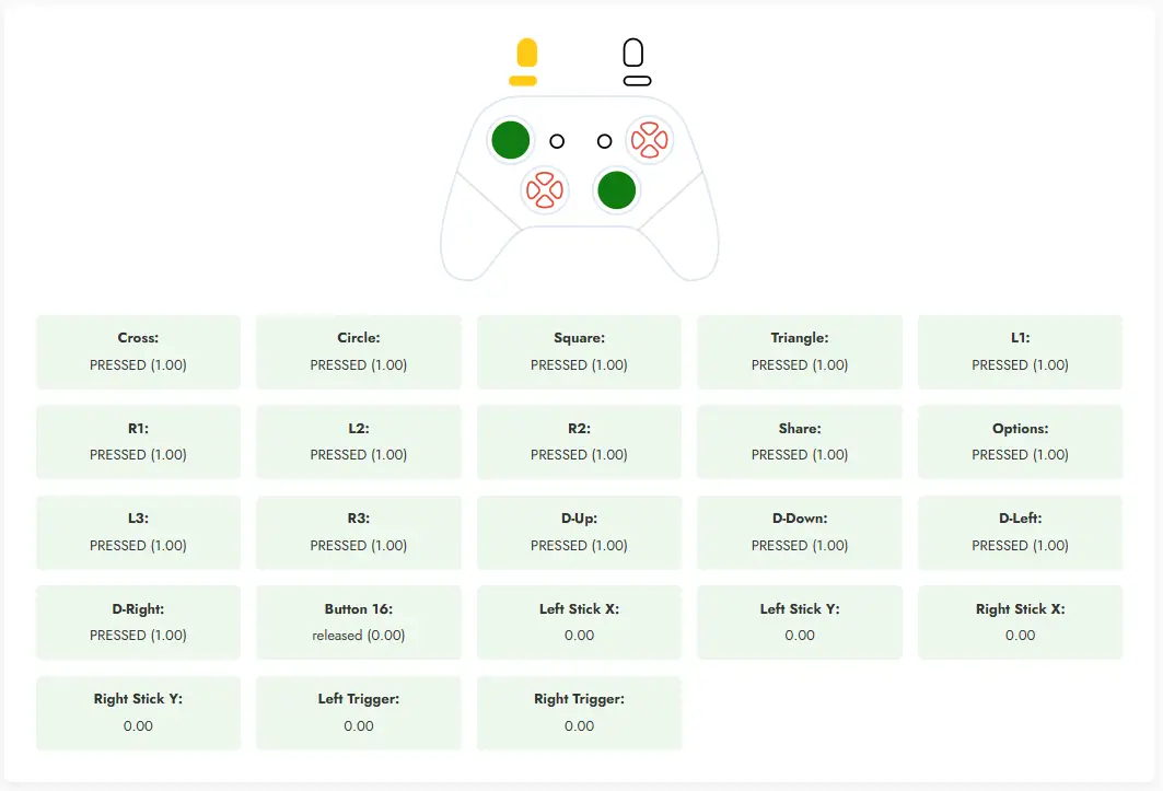 Test Every Button - Gamepad Tester
