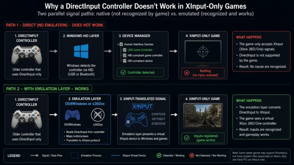 DirectInput Controller Compatibility In Games